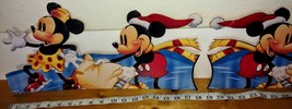 Disney Mickey Mouse Winter Wall Hanging Cardboard Display Childrens Room Decor  - £16.05 GBP