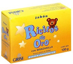 Grisi Ricitos De Oro Hypoallergenic for Babies Bar Soap 3.5 oz (Pack of 9) - £25.57 GBP