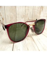 VINTAGE Riviera Eyewear Gloss Burgundy Round UV Sunglasses 6631 - NEW, O... - $35.13 CAD
