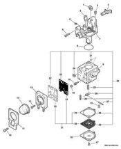 Genuine ECHO Shindawia A021003660 Diaphram Carburetor fits some PB-250 E... - $59.99