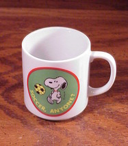 Snoopy Soccer Anyone? Small Coffee Mug, made by Another Determined Produ... - $5.95