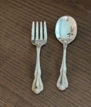 Vintage Wm A Rogers Oneida Baby Fork &amp; Spoon 4&quot; Chalice Harmony Flatware - $9.50