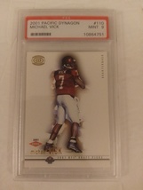 2001 Pacific Dynagon Football #110 Michael Vick RC Rookie PSA Graded Mint 9  - £75.24 GBP