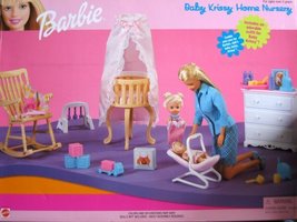 Barbie Baby KRISSY Home Nursery Playset w Krissy Outfit (1999 Arcotoys, Mattel) - £215.43 GBP
