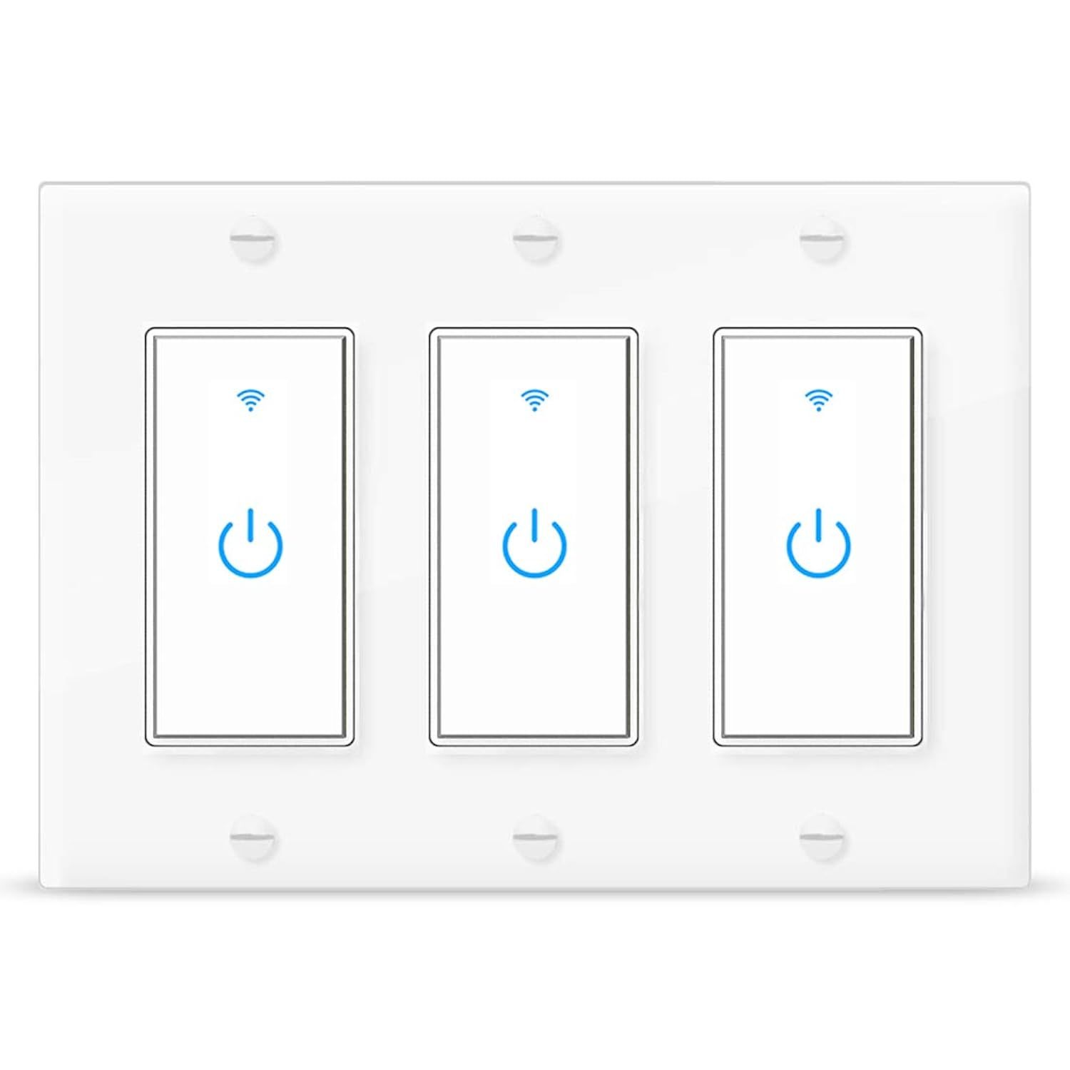 Smart Switch Wifi Light Switch 3 Gang Wireless Light Switch Compatible With Alex