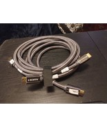 Tributaries HDMI High Speed 6&#39; 8&quot;  Inches Lot Of 2  Braided/ Woven  - $581.41 MXN