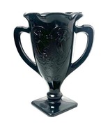 Vintage LE Smith Dancing Nymphs Black Depression Glass Trophy Vase Handl... - $11.30