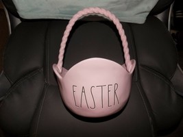 Rae Dunn Pink Ceramic Easter Basket NEW - £31.81 GBP
