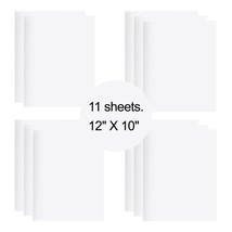 11 Sheets White HTV Iron On Heat Transfer Vinyl for T-Shirts Cricut Silh... - £10.04 GBP