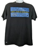 Nike Jordan 20 Years of Excellence 2005 T-shirt Black Size L Mens Dri-Fit - £17.89 GBP