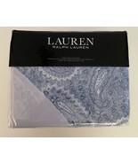 RALPH LAUREN KING Cotton Flannel Duvet Cover Set Bantry Paisley Blue MSR... - £84.30 GBP