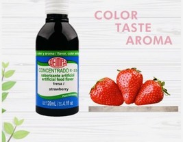 2 X Fresa Strawberry Deiman Sabor Flavor Color Aroma Concentrate 4.1 Oz - £13.33 GBP