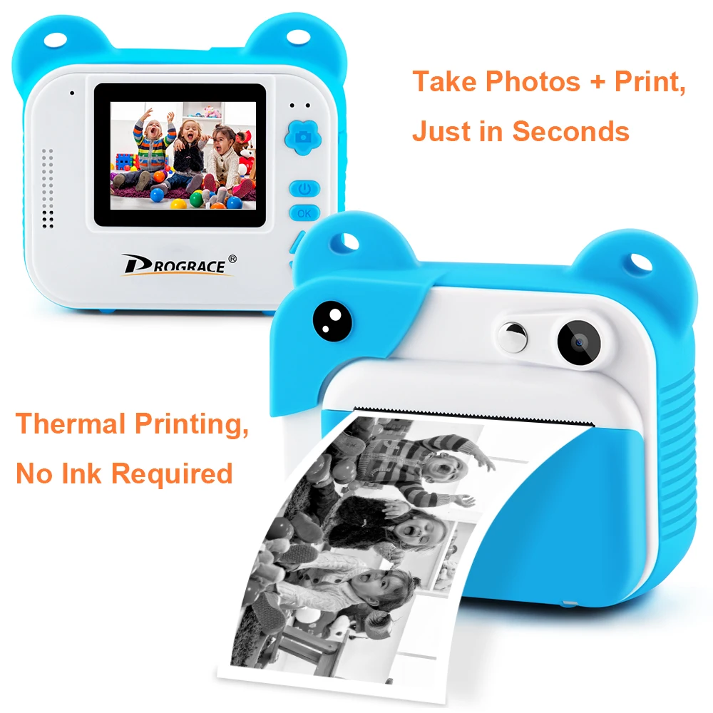 Kid Instant Print Camera Children Thermal Printing Camera Digital Photo Camera - £72.39 GBP+