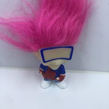 1993 Burger King Bk Kids Kid Vid Doll Troll Glow In Dark Pink Hair 3&quot; Vtg. - £3.91 GBP