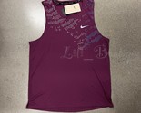 NWT Nike DM4804-610 Men Dri-Fit UV Running Division Miler Tank Bordeaux ... - £29.78 GBP