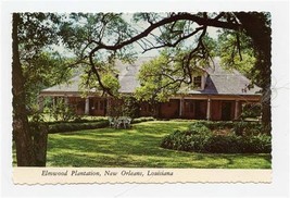 Elmwood Plantation Postcard River Road New Orleans Louisiana 1974 - £14.07 GBP