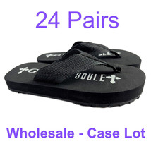 24 Pack Case Lot for Resale Gypsy Soule Sandals 1&quot; Heel Wholesale Flip F... - $149.99