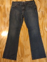 Levi&#39;s Women 515 Jeans Size 12  Blue Bootcut Mid Rise Distressed W31 L32 - £22.03 GBP