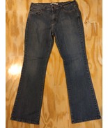 Levi&#39;s Women 515 Jeans Size 12  Blue Bootcut Mid Rise Distressed W31 L32 - £22.08 GBP