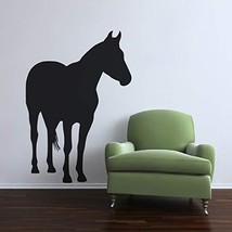 Large Horse Looking Right Vinyl Wall Decal - 55&quot; wide x 79&quot; tall - £78.33 GBP