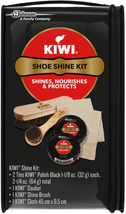 KIWI Shoe Shine Kit, Black - Gives Shoes Long-Lasting Shine and Protection (2 Ti - £16.81 GBP
