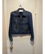 Ralph Lauren Jeans Co Women Blue Long Sleeve Pocket Zip Denim Jacket P/S... - $57.42