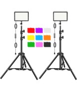 Hagibis Studio Led Video Light Kit - 9 Color Filters, Adjustable Tripod,... - £34.03 GBP