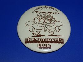 The Squirrels Club Glendale Federal Savings Vintage Pinback Button - $14.99