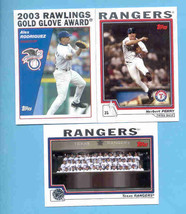 2004 Topps Texas Rangers Baseball Team Set  - £3.99 GBP