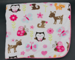 Circo Baby Blanket Deer Owl Ladybug Butterfly Fox Pink Sherpa Target - £17.37 GBP