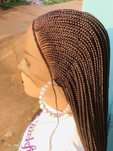 Braided Wig For Black Women, Cornrow Braids On Full Lace Wig, Synthetic ... - £140.22 GBP