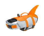 NEW Shark Dog Ripstop Life Jacket Safety Vest w/ Handle hi vis orange sz... - $14.95