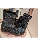 DR MARTENS 1460 PASCAL MYSTIC FLORAL Black Blue Combat Boot Trendy Flower Garden - $179.99