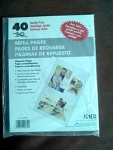 MBI MAGNETIC REFILL PAGES 40 DOUBLE PACK 8.5&quot; x 11&quot; - £8.87 GBP