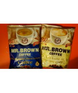 2 PACK MR .BROWN COFFEE ITALIAN LATTE  &amp; BLUE MOUNTAIN BLEND(30 SACHETS ... - £35.04 GBP