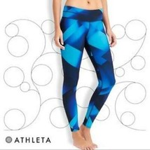 Athleta Women’s Leggings Geometric Blue, Small - £17.97 GBP