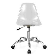 Swivel Acrylic Armless Adjustable Height Office Chair - Color: Transparent - $2,882.81 MXN