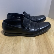 Hugo Boss Gumlite Men’s Size 11 Horsebit Loafers Black Leather Dress Shoes. - $735.16 MXN