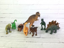 Mixed Lot of 8 Dinosaur Action Figures Toys Various Sizes 6in - 10in - £13.64 GBP