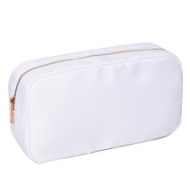 Letter Patch Custom Travel Cosmetic Bag Personalized Nylon Pouch Toiletry Bag Ch - £26.84 GBP