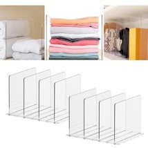 Adjustable Plastic Shelf Divider, Purse Storage Organizer For Closet, Clear Hand - $61.99