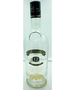 COLLECTIBLE GLASS LIQUOR BOTTLE CENTENARIO RUM 12 YEARS 750ML - $110.19 MXN
