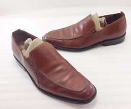 Cole Haan 9 M Brown Leather Slip-On Loafers Shoes - $36.75