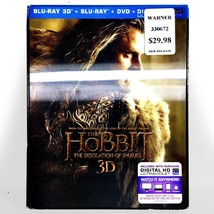 The Hobbit: The Desolation of Smaug (5-Disc 3D/2D Blu-ray/DVD, 2013) w/ Slip ! - £8.93 GBP