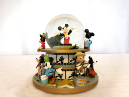 Disney Through The Years &quot;Mickey Mouse Club March&quot; Musical Glass Snow Globe - £16.66 GBP