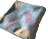 Kitty Cat Blanket Fleece Throw Comfy Soft Blue Yellow Kittens 55 x 64 in... - $15.46