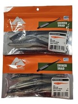 Lot of 2 Ozark Trail, 5” Shiner Shad, Sexy Shad Fishing Lure, 9 Count - £10.94 GBP