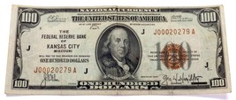 1929 National Currency Kansas City Brown Seal Note in VF Condition F-1890J - $226.70