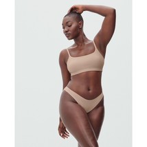 Everlane Womens The Invisible Thong Panties Underwear Light Tan M - $10.69