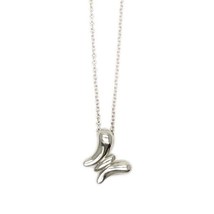Tiffany &amp; Co Elsa Peretti .925 Butterfly Pendant 16&quot; Necklace Silver 925 40cm - £100.12 GBP